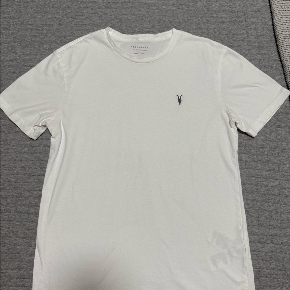 All Saints Ivory Short Sleeve Tee